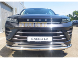 Защита переднего бампера d60 для CheryExeed LX (2022-...)