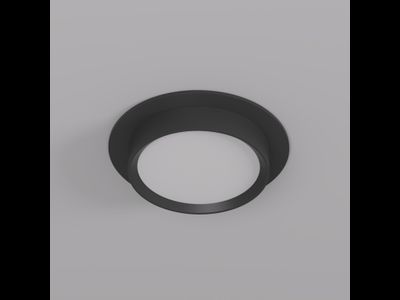 Точечный встраиваемый светильник FLAT DK2090-BK