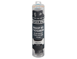 Набор кубиков "Stuff-Pro" - Черные (7 шт, 16 мм)