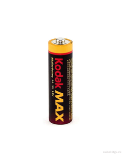 Пальчиковая аккумуляторная батарейка Kodak Max AA 1.5V Alkaline Battery [ по 1 шт ]