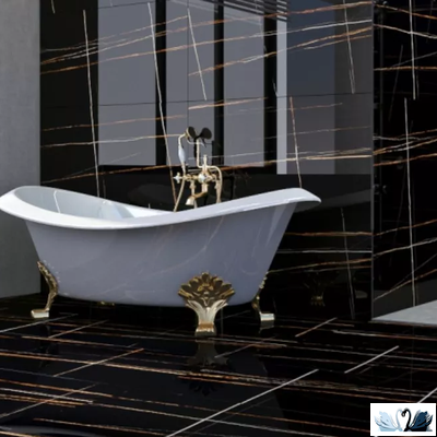 Керамогранит Maimoon Black Lorence 60 х 120 см highglossy черный полированный