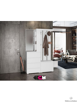 Хелен ПР 01 прихожая белая