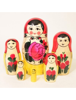 Матрешка традиционная 6 кукольная