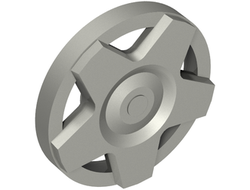 Wheel Cover 5 Spoke Wide - for Wheel 18976, Flat Silver (29117a / 6172403)