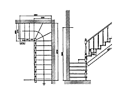 Деревянная лестница. Вариант №3