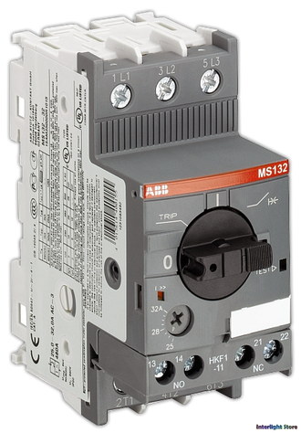 Выключатель автоматический для защиты электродвигателей 1.6-2.5А ABB MS132-2.5 100кА