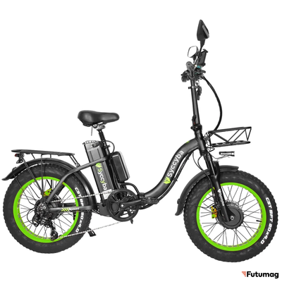 Электровелосипед Syccyba H2 (F11) DUAL 23AH зеленый