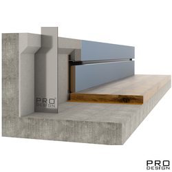 Шаблон для монтажа Скрытого плинтуса, сталь 2*50*500 мм