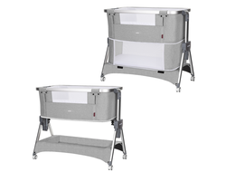 Приставная кроватка Carrello Aria 3в1 CRL-16401 Silver Grey