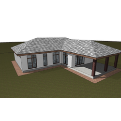 Одноэтажный дом с тремя спальнями 140м² (S110)