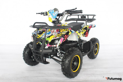 Квадроцикл GreenCamel Гоби K21 (12 Ah 36V 800W R6 Цепь) Граффити