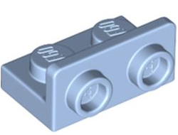 Bracket 1 x 2 - 1 x 2 Inverted, Bright Light Blue (99780 / 6372232)
