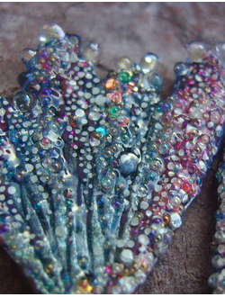 Коллекционные серьги "Крылышки весенней Лелефеи", лабрадоры и звёздочки