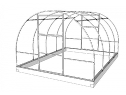 Теплица Польза-3 Цельнодуговая, 3х8 м