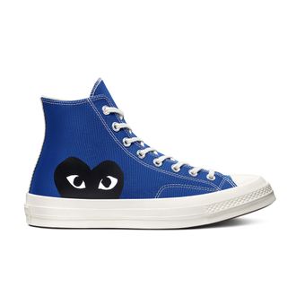 КЕДЫ CONVERSE PLAY COMME DES GARCONS синие высокие