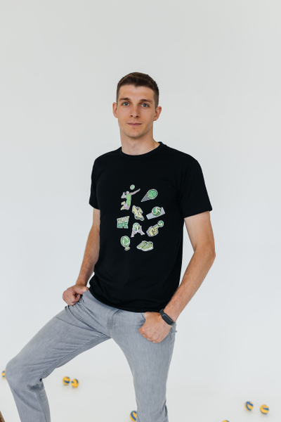 Футболка повседневная Volleylife (со стикерами) размер 50-56