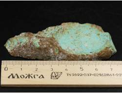 Бирюза, срез полированный с одной стороны, США, Невада (80*41*14 мм, 43 г) №37861