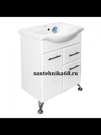 Тумба для ванной комнаты Мираж-2 с умывальником Элегия 60