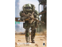 Российский пулеметчик со щитом - Коллекционная фигурка 1/12 SCALE Black Ops NO.2 (SA02) - HASUKI