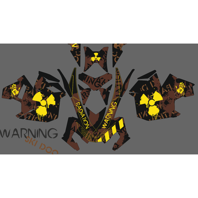 Наклейки на снегоход ski doo summit - 2010 2011 2012 2013 Радиация №1414