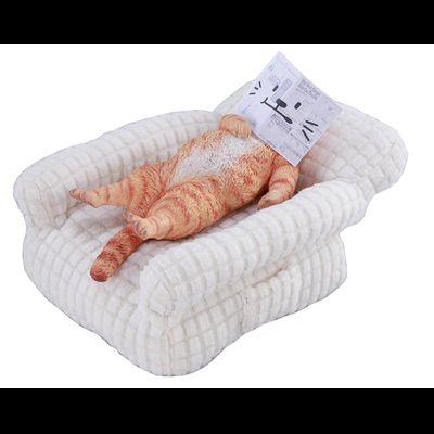 Котик на софе (рыжий) - Коллекционная фигурка 1/6 Lazybones Cat (JXK293B) - JXK