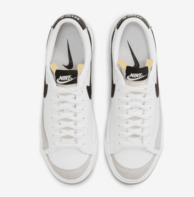 Nike Blazer Low 77 Vintage (Белые с черным) сбоку