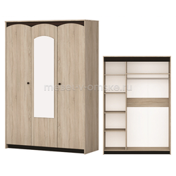 ОМ181 Шкаф Ева 3-х дверный. Размер: 1392х2168х524.