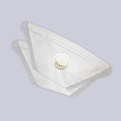 Маска респиратор трехслойная из нетканого материала, на резинке