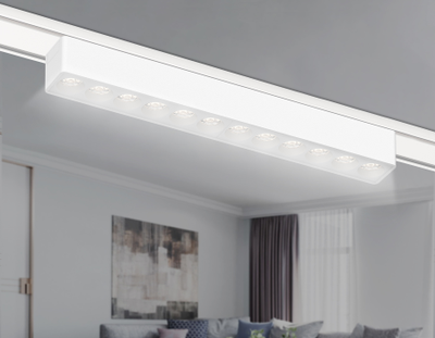 Светильник светодиодный трековый для шинопровода Magnetic Ultra Slim GV 1407 WH белый IP20 12W 4200K 48V 24° 230*26*24