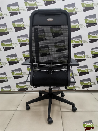 Кресло ErgoLife Sit 10 B1-111K - Mesh(X2)+UMF(X1) /Ub00/Wh00/K1bL(TG1.0Pl/M09.B11.G19.W02) (Черный)