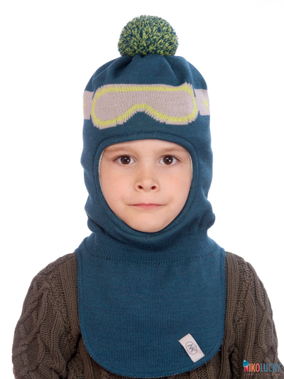Шапка-шлем  21101-08, цвет сине-морской,серый, р. 52-54