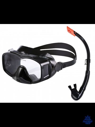 Маска для дайвинга с клапаном + Трубка для дайвинга LightSwim набор LSM 27/SN 11