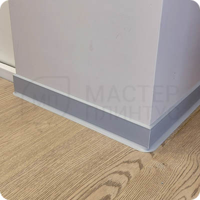 Плинтус ХДФ Dollken S100 100мм Х 2,575 м 1012/1202 Светло-серый