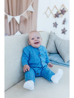 Комбинезон "Аран" голубой