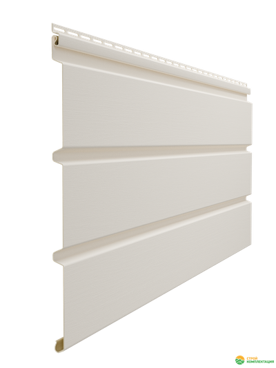 Софит ПВХ Docke STANDARD T4 сплошной пломбир 3000х305 мм