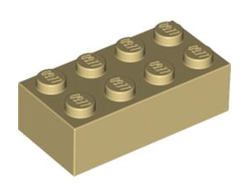 Brick 2 x 4, Tan (3001 / 300105 / 4114319)