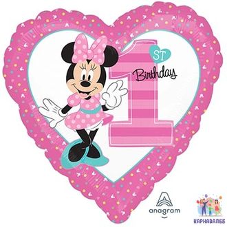 Шар Минни 46 см ( шар + гелий + лента)