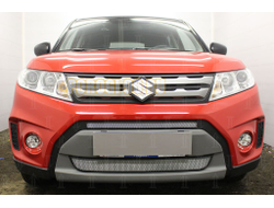 Защита радиатора Suzuki Vitara 2014-2018 (2 части) chrome