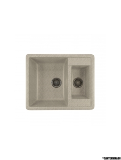 Мойка из искусственного мрамора MIXLINE ML-GM21 двухчашевая 485*600*190мм