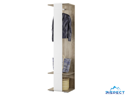 Вешалка Наоми ВШ-02 (дуб каньон/белый) 502*1939*368