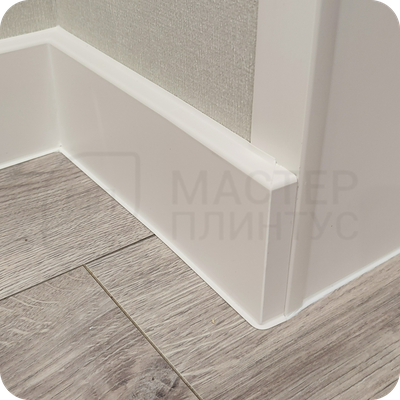 Плинтус ХДФ Dollken Cubu Flex Life 80мм Х 2,5 м Белый RAL 9003