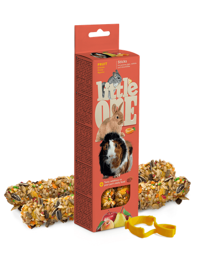Little One палочки для морских свинок, кроликов и шиншилл с фруктами 120 г