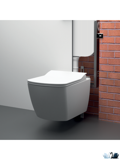 Унитаз Creavit Elegant EG321-11CB00E-0000 с сиденьем микролифт, подвесной, безободковый