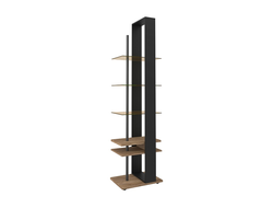 ГОСТИНАЯ NATURE (НАТУРА) - NATURE 25 Стеллаж Дуб табачный Craft-Черный