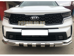 Защита переднего бампера G d60/60 для Kia Sorento 2020-