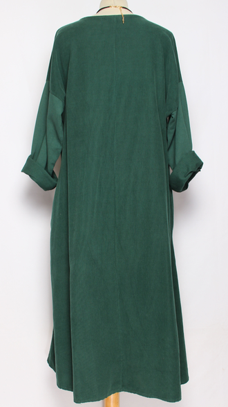 Платье Бохо "Лепесток " вельветовое графит, мокко, шоколад, малахит до р.50