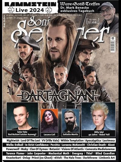 Sonic Seducer Magazine June 2024 Dartagnan Cover, Иностранные журналы в Москве, Intpressshop