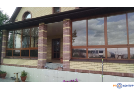 Остекление коттеджа по адресу г.Омск ул.Степенная 46