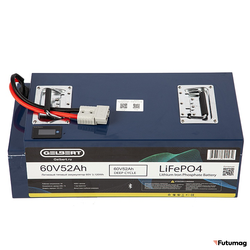 Литиевый тяговый аккумулятор Gelbert LiFePO4 (60V/52Ah/80A/3,120Wh) BT/Display
