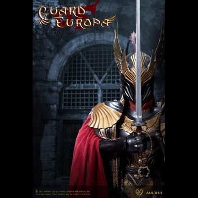 Рыцарь-стражница в черной броне  - Коллекционная ФИГУРКА 1/6 Eagle Knight Guard Black armor Version (ALS011) - POPTOYS
